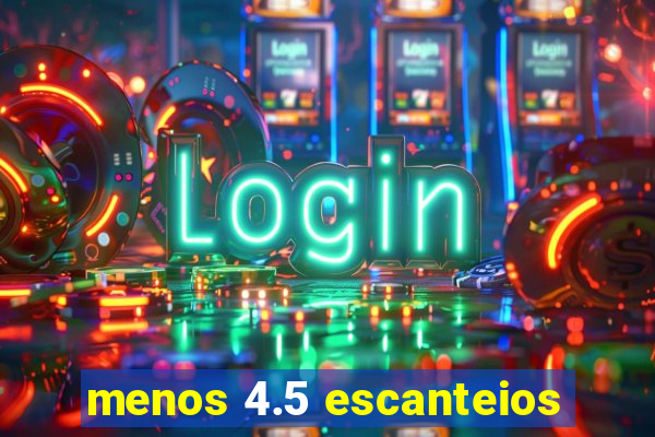 menos 4.5 escanteios